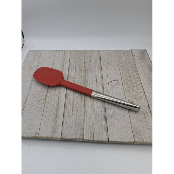 GDL Red Silicone Spatula 11 1/2" Stainless Handle - Picture 1 of 8